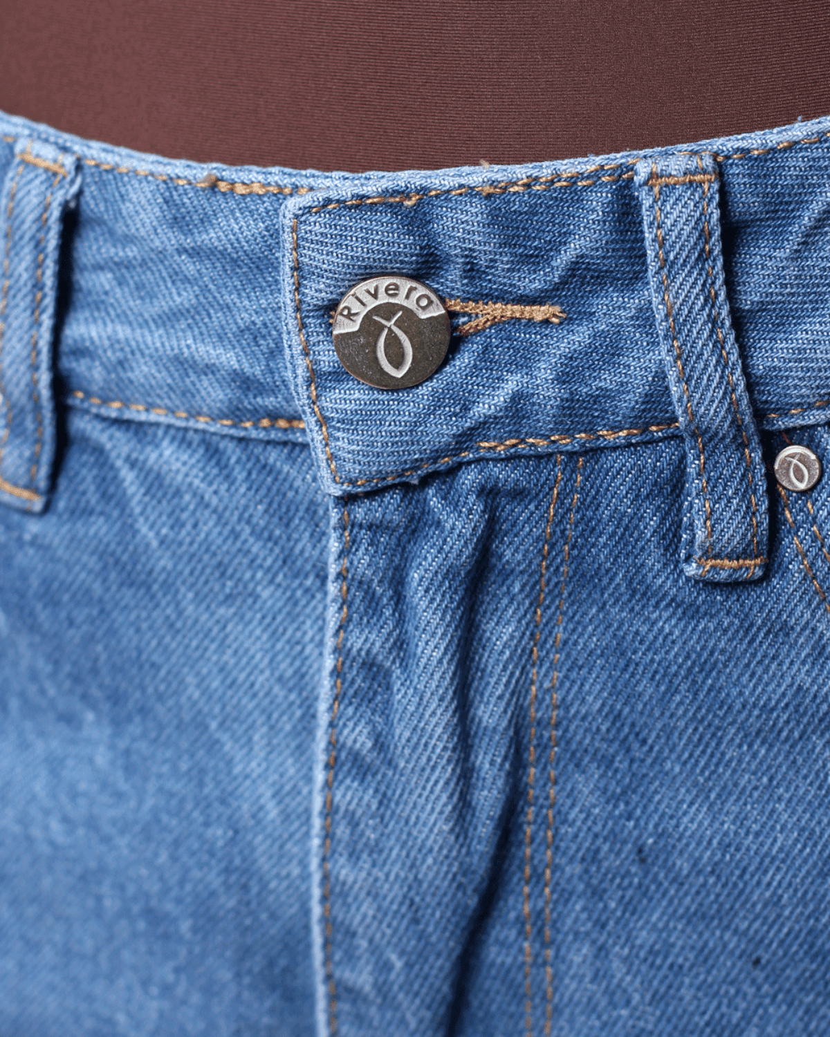 JEAN WIDE LEG TONO MEDIO 1 BOTON TIRO ALTO REF 7445