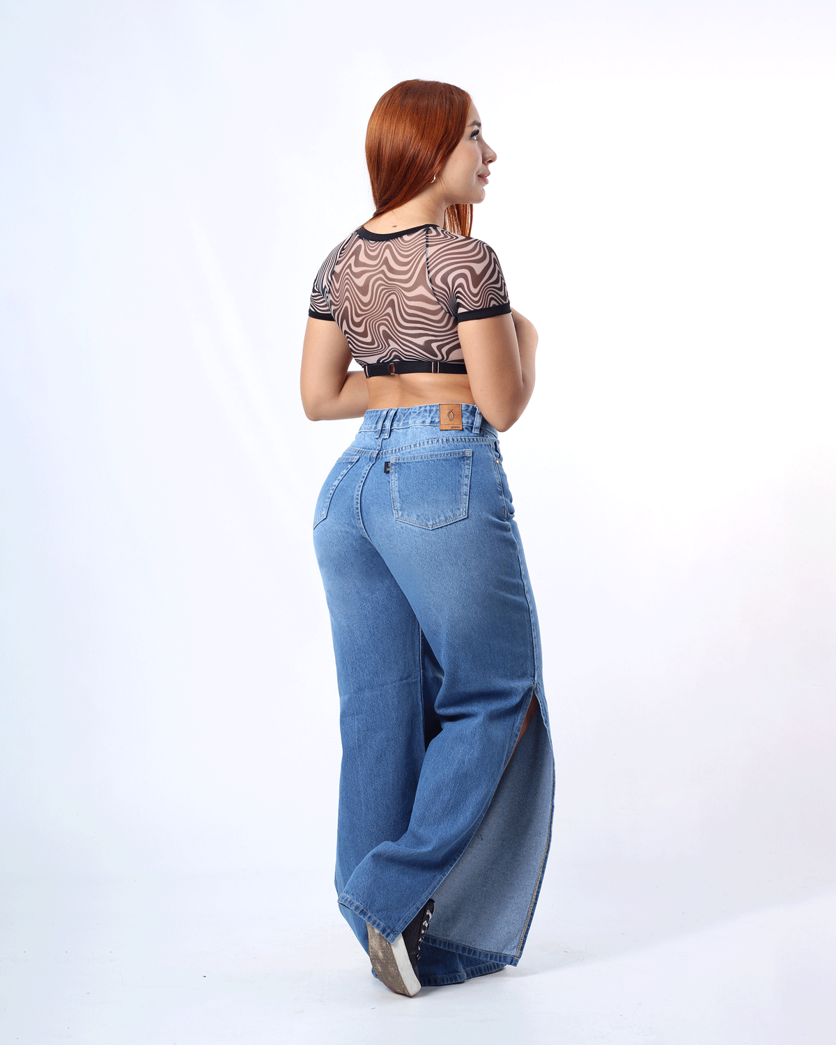 JEAN WIDE LEG CLARO 1 BOTON REF-7431