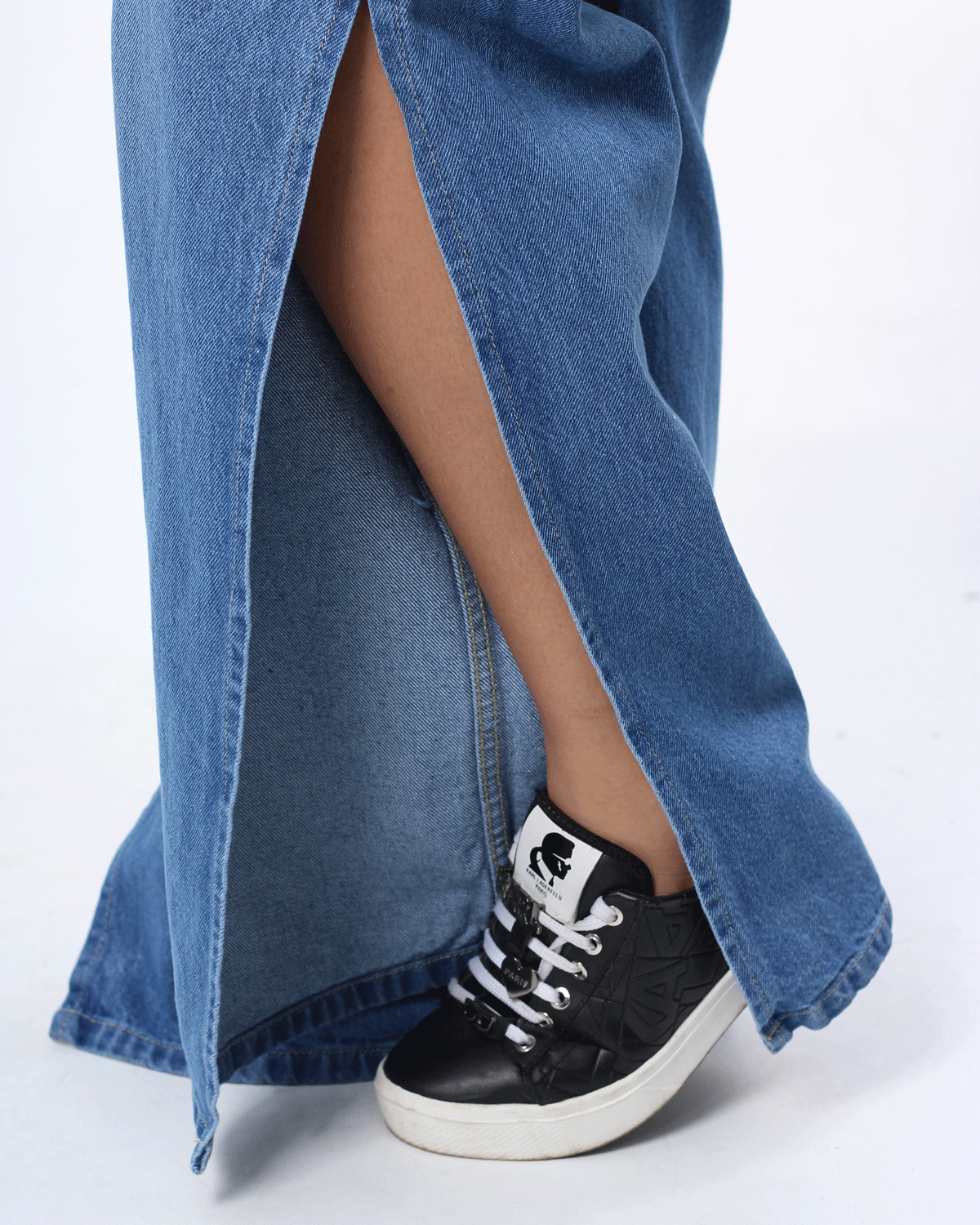 JEAN WIDE LEG CLARO 1 BOTON REF-7431