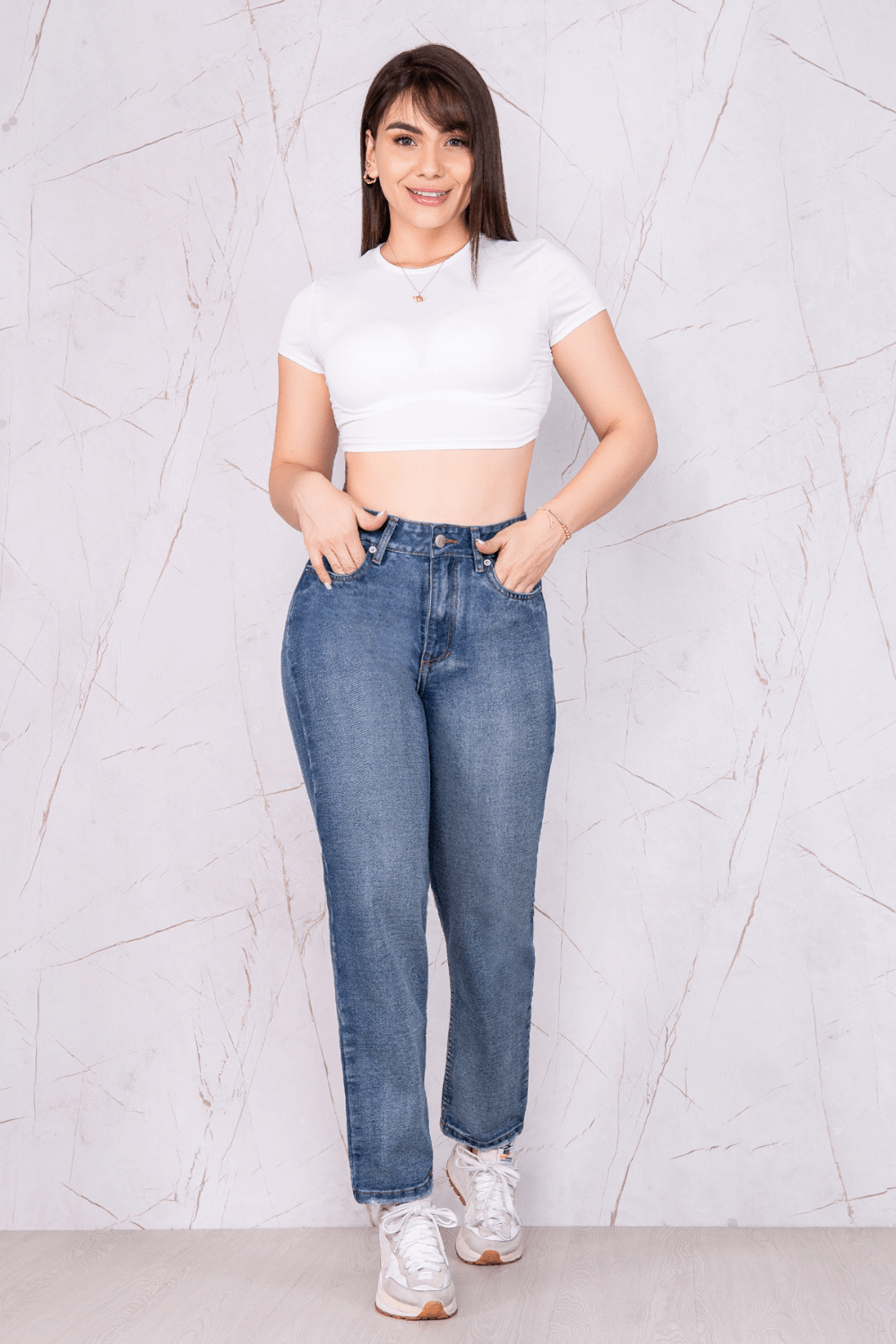 JEANS MON FIT 1 BOTON TIRO ALTO REF-7366