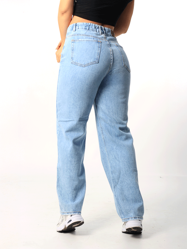 JEANS BOYFRIEND 1 BOTON TIRO ALTO REF-7365