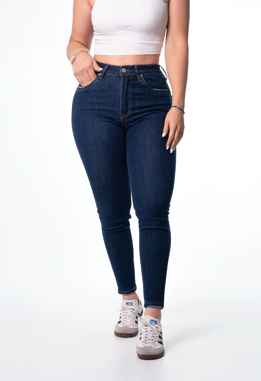 JEANS CLÁSICO SKINNY AZUL OSCURO - REF. 7367