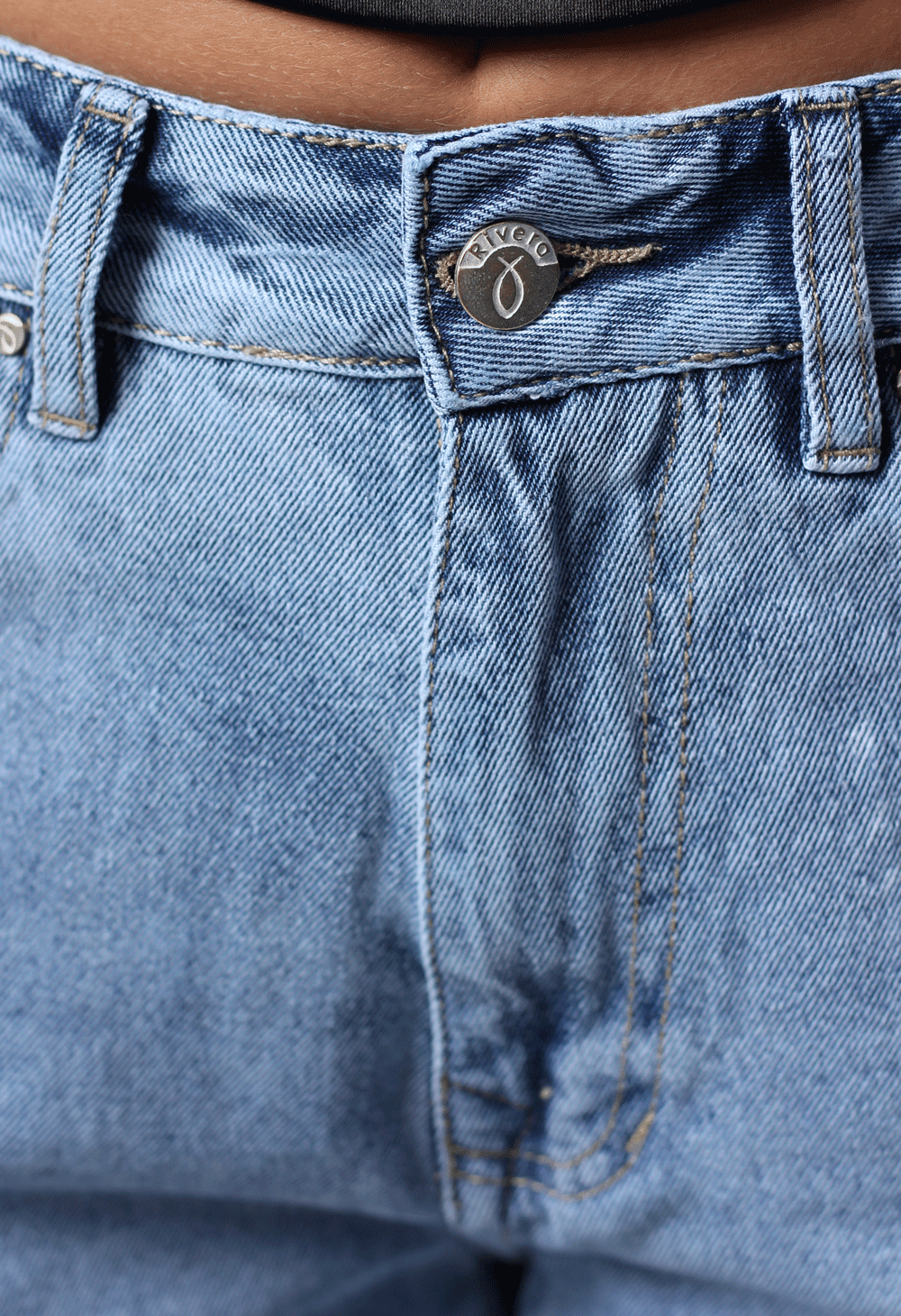 JEAN WIDE LEG CLARO 1 BOTON REF-7415