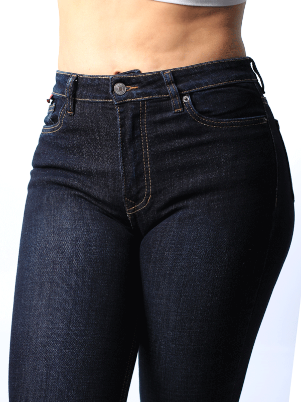 JEAN CLASICO OSCURO 1 BOTON TIRO ALTO REF 7419