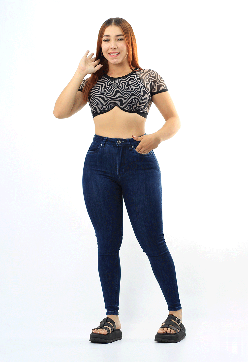 JEANS CLÁSICO 1 BOTON TIRO ALTO REF-7427