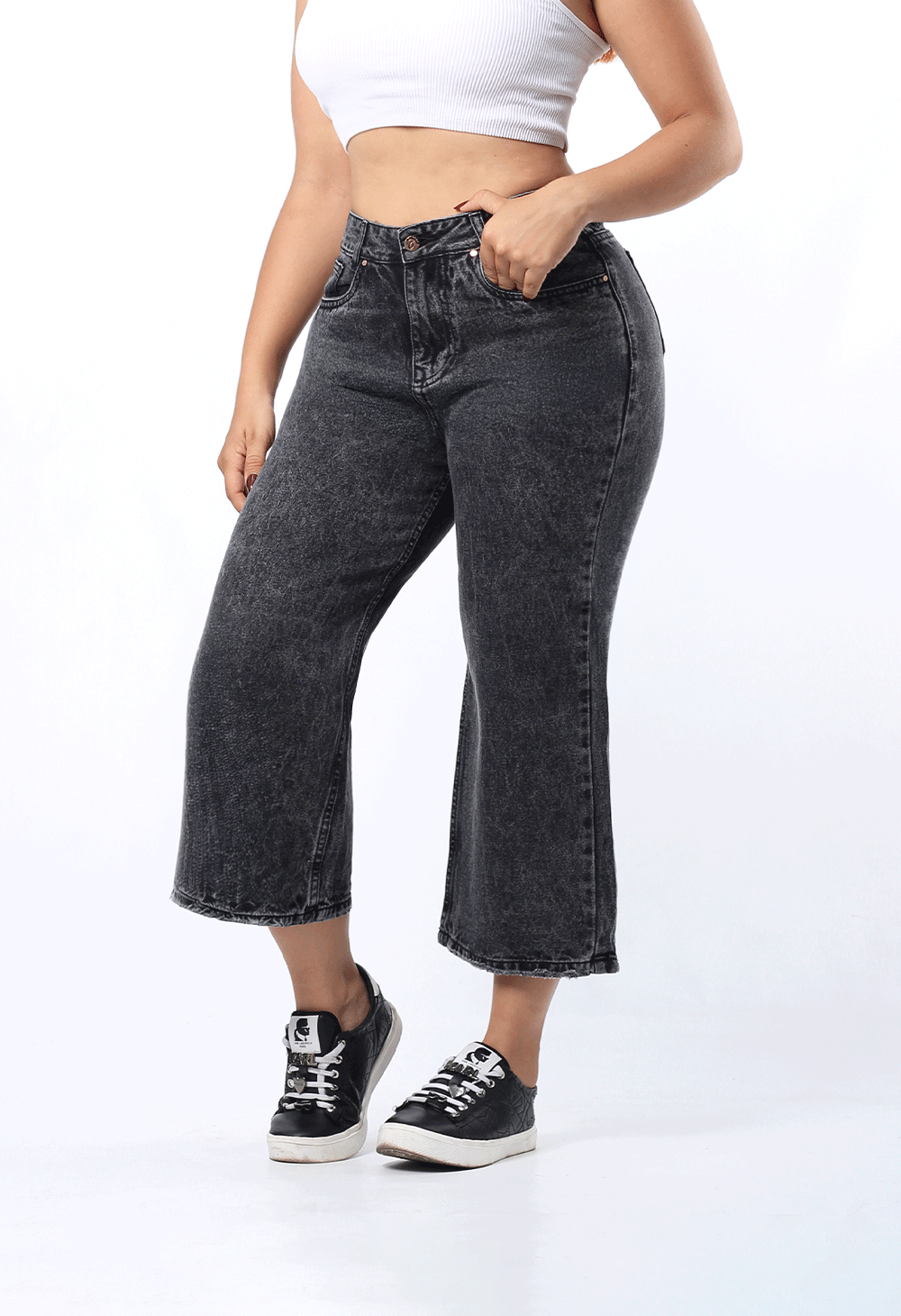 JEAN CULOTTE GRIS OSCURO - REF. 7438