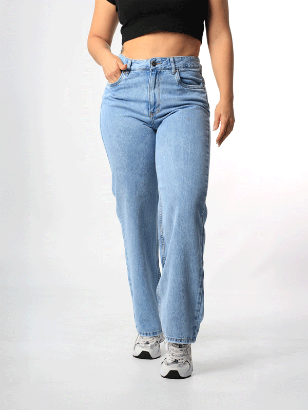 JEANS BOYFRIEND 1 BOTON TIRO ALTO REF-7365