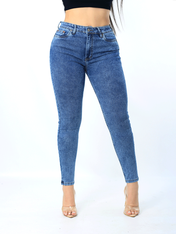 JEAN CLASICO SKINNY AZUL FROSTEADO REF-7428